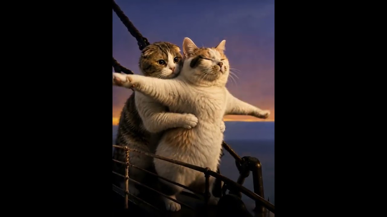猫「NYAITANIC」ฅ^•ω•^ฅ｜ちなこ/猫と映画好き