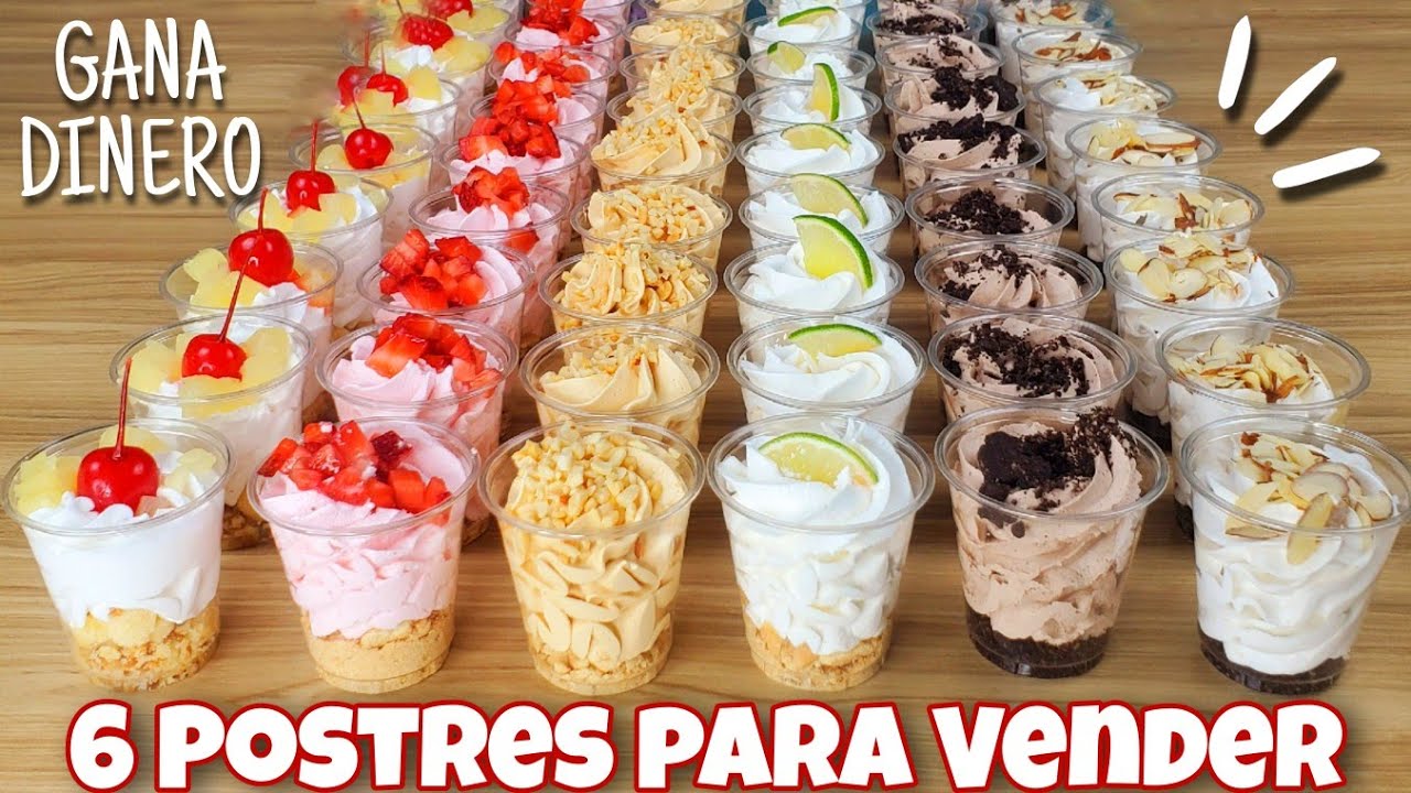 Vasitos de POSTRE para VENTA !! SIN HORNO, Rico y Fácil de Hacer °°° 