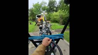Trying to beat the ⛈️!! #bandit #branchmanager #mulch #treework  https://www.texastreetrimmers.com