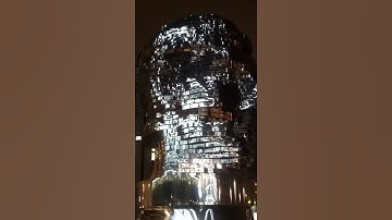 Franz Kafka Statue - Rotating Head - Prague - Czech Republic