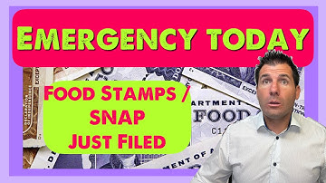 Emergency Today: Food Stamps / SNAP for November Just Filed