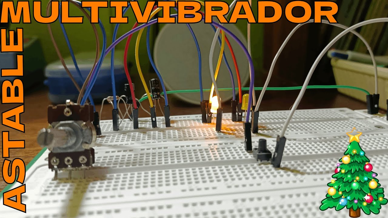 😉MULTIVIBRADOR ASTABLE En BREADBOARD  LOGREE Por FIN, DECIFRAR COMO FUNCIONA Con TRANSISTORES😉