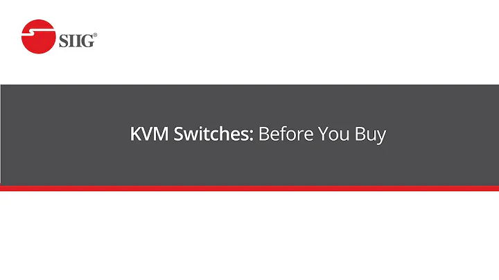KVM Switches | Before You Buy