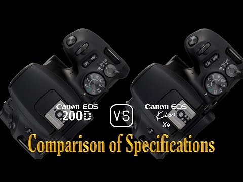 Canon EOS 200D vs. Canon EOS Kiss X9: A Comparison of Specifications