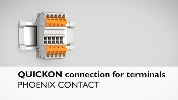 QUICKON connection for terminal blocks