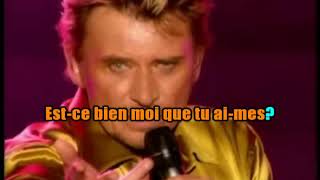 KARAOKÉ Johnny Hallyday  Derrière L'amour Live Tour Eiffel 2000 Création JP