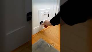 Doogie and cat door custom built for my daughtersplay room buka pintu kucing #cat #funny #trending