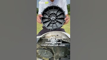 How to replace a worn front wheel? #roboup #Raccoon2SE #robotmower #kickstarter #easysetup  #diy