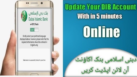 How to update KYC online in Dubai Islamic Bank|Dib Digital Mobile Banking|Hindi|Urdu |English Sub