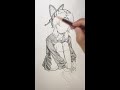 【鬼滅学園】胡蝶しのぶ描いてみた【鬼滅の刃】絵の描き方動画