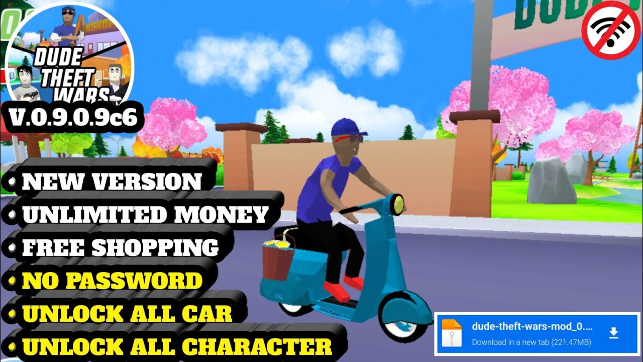DUDE THEFT WARS MOD APK V0.9.0.9c6 TERBARU 2024 - UNLIMITED MONEY ...