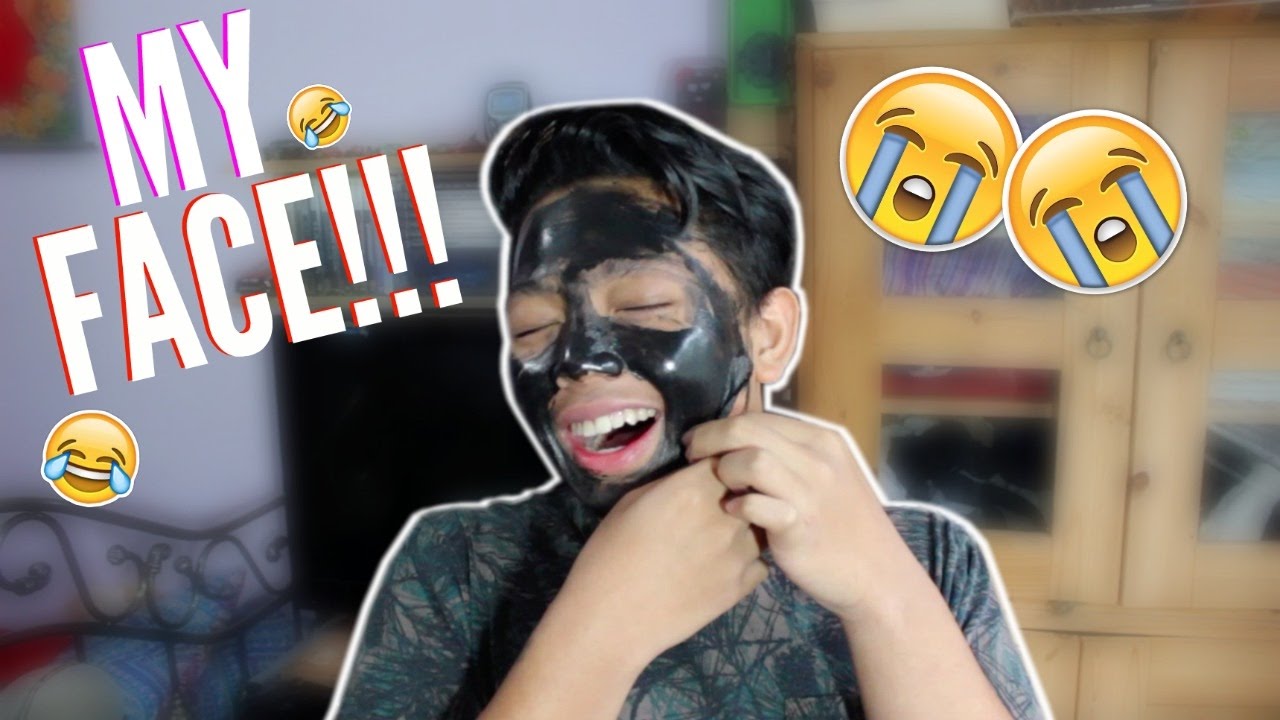 BLACK FACE MASK GONE WRONG!! It ripped my eyebrow... YouTube