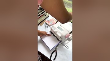 How to make a handmade personalized spiral bound notebook. Putting it together. #handmadenotebook