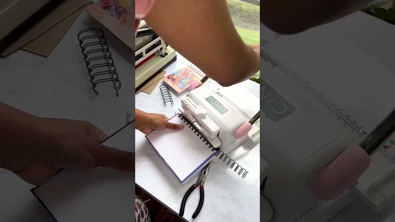 How To Make A Handmade Personalized Spiral Bound Notebook Putting It Together Handmadenotebook