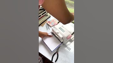 How to make a handmade personalized spiral bound notebook. Putting it together. #handmadenotebook