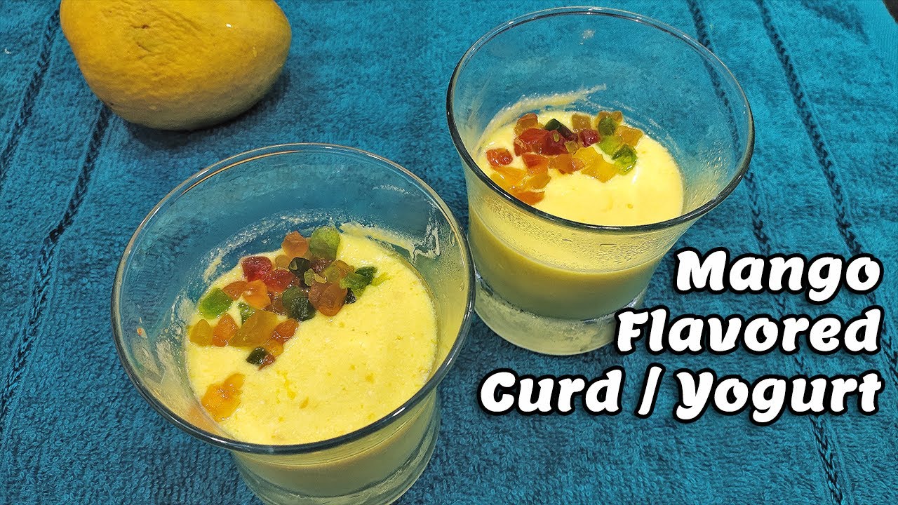 Mango Yogurt Recipe Mango Dessert Curd The Salem Family YouTube