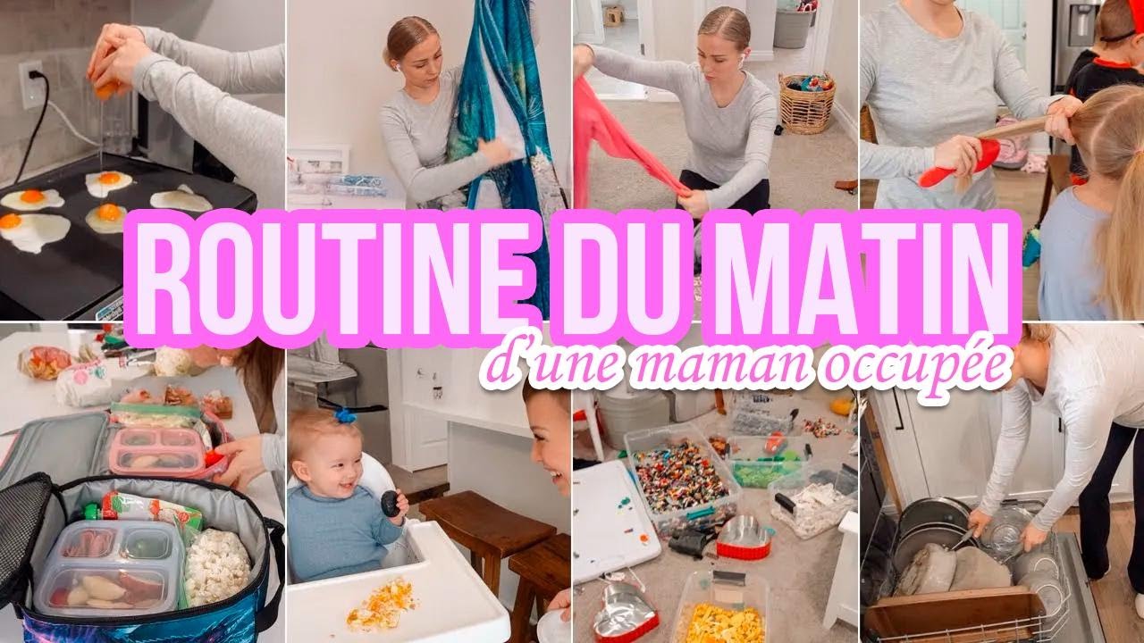 Routine du matin d'une maman débordée : ménage express et motivation pour la maison !
