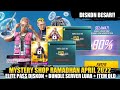 RILIS MYSTERY SHOP RAMADHAN FF APRIL 2022 ELITE PASS DISKON LAGI + BUNDLE SERVER LUAR
