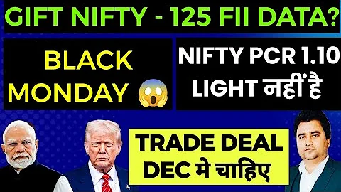 NIFTY AND BANKNIFTY PREDICTION ON MONDAY 15/12/2025 GLOBAL NEGATIVE JAPAN - 2% FII AGAIN NEGATIVE 😱