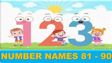 Number Spelling | Number Names | Learn Spelling | 81 - 90 | Counting | Easy Learning | For Kids