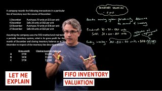 FIFO - First in First Out - inventory valuation (for the @CFA Level 1 exam)