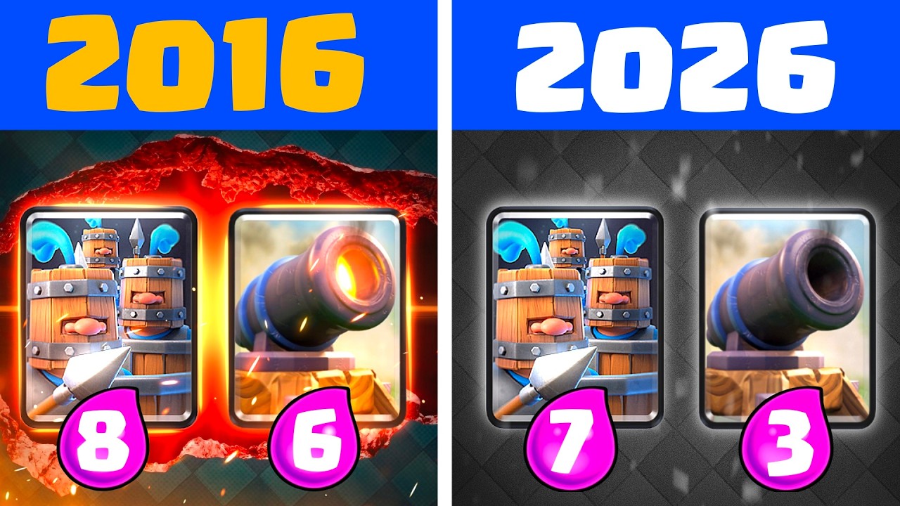 2016 VS 2026 Clash Royale
