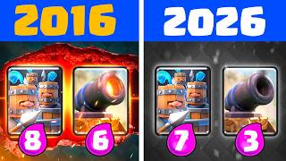 2016 VS 2026 Clash Royale!