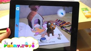 Color pages 3D. Живая раскраска 3D Собака Color pages 3D. Живая раскраска 3D Собака