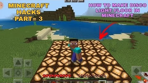 Minecraft Hacks ( Part = 4 ) How To Make Disco Light Floor 🤠 #shorts #minecraft