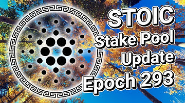 STOIC Pool Update: Epoch 293 - Bare Metal Solar Powered Water Cooled Raspberry Pi Cardano Stake Pool