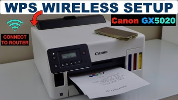 Canon Maxify GX5020 WPS Setup, Connect To Route & Install In Phone For Wireless Printing.