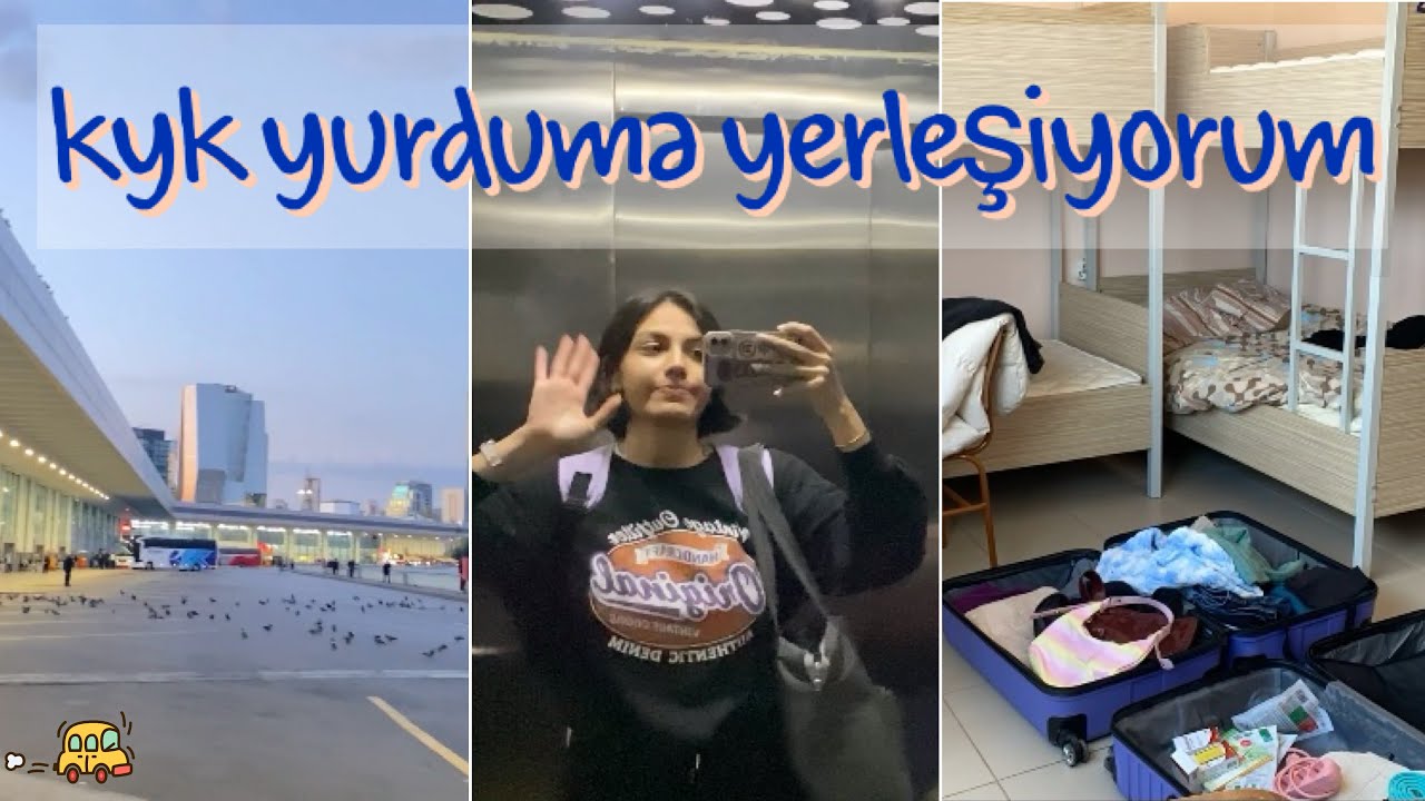yeni odama yerleşiyorum 🥹 | yolculuk, kyk yerleşme, oda turu, Çankırı