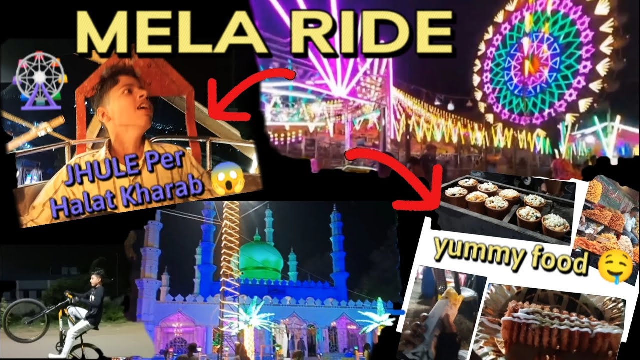 MELA RIDE ,🎡Jhule Per Halat Kharab😱|| Many Other Foods Try🍔|| Maja A ...