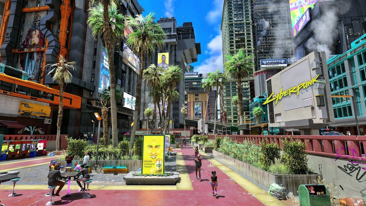 Immersive Blue Skies Walk – Through Heywood – Cyberpunk 2077 | 4K RTX No HUD