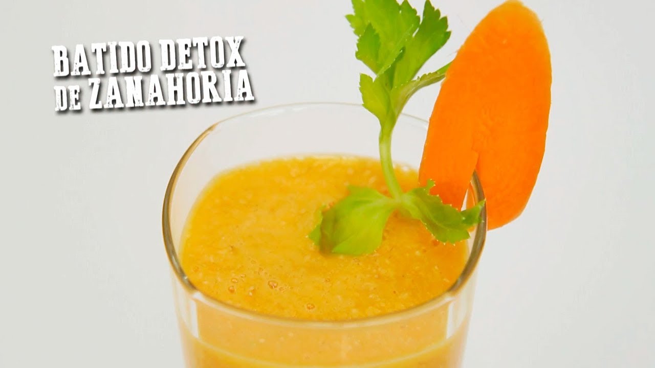 Batido detox de zanahoria YouTube