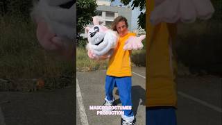 Rabbit Mascot Costume Serge Lapin For Media Projects And Events For Paris Metro Underground