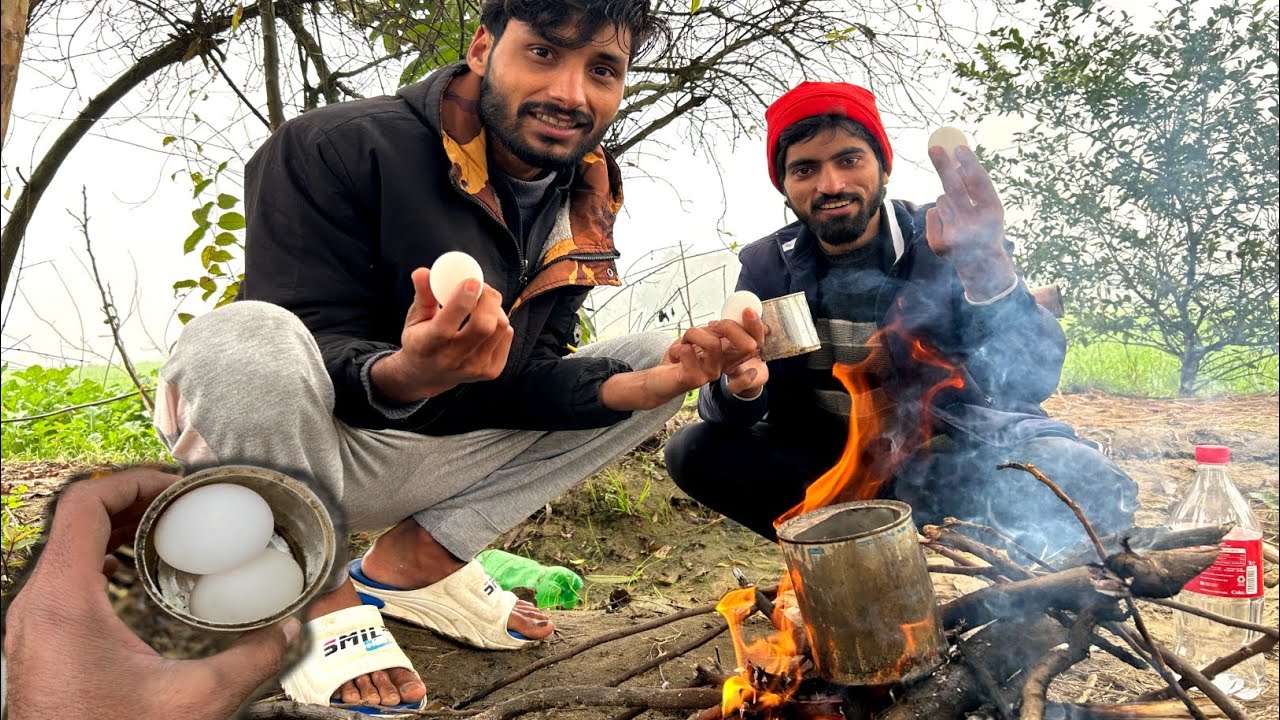 Outside Egg Boil Enjoy Winter 