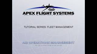AOM Tutorial  Fleet Management