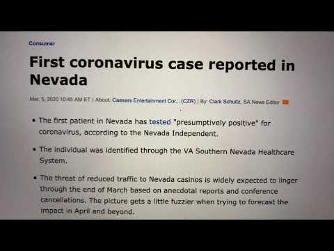 Las Vegas Nevada Patient Has Coronavirus Disease COVID-19