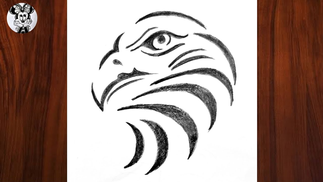 How to draw a bald eagle 🦅 | Bald Eagle Drawing Easy Step by Step | Draw the national bird of USA 🇺🇸