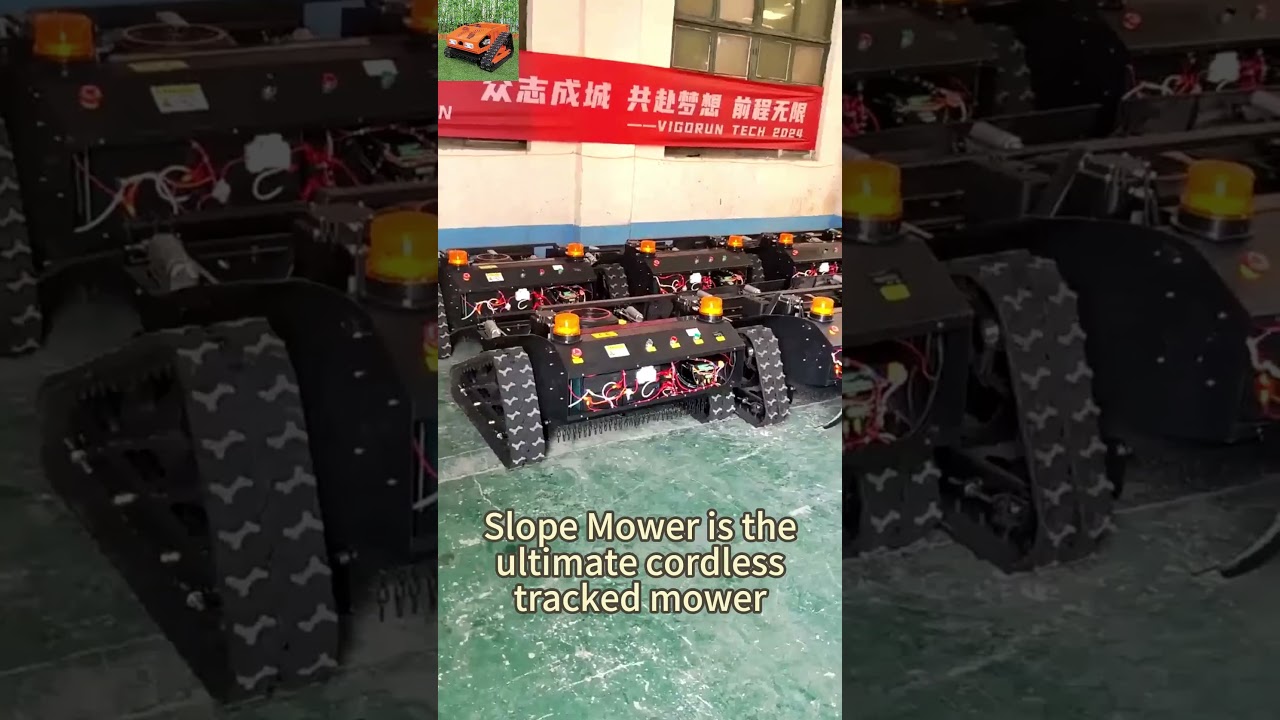 radio controlled track-mounted flail mower made in China manufacturer factory 