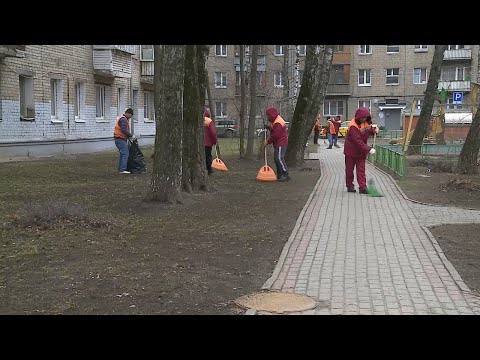 В Мытищах полным ходом идут весенние благоустроительные работы