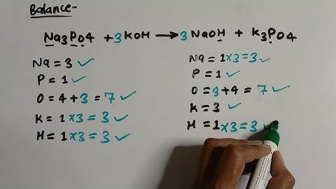 how to balance : na3po4+koh=naoh+k3po4