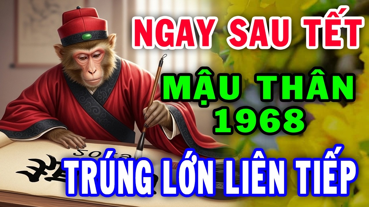 Chúc Mừng Mậu Thân 1968 Thần Tài Ban Phúc, Tiền Bạc Ùn Ùn Đổ Về Nhà, Giàu Có bậc nhất