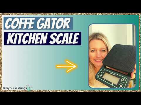 Coffee Gator Kitchen Food Scale Demo: Great for Pour Overs and Food Prep