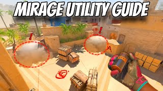 The BEST Mirage Smokes to WIN more games! Mirage Utility Guide (CS2 Smokes, Flashes & Nades!)