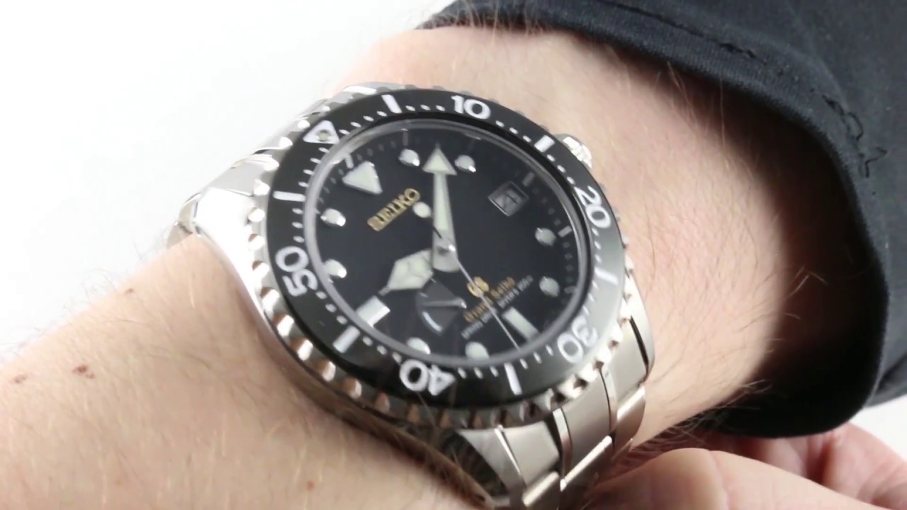 Grand Seiko Spring Drive Diver SBGA031G Luxury Watch Review - YouTube