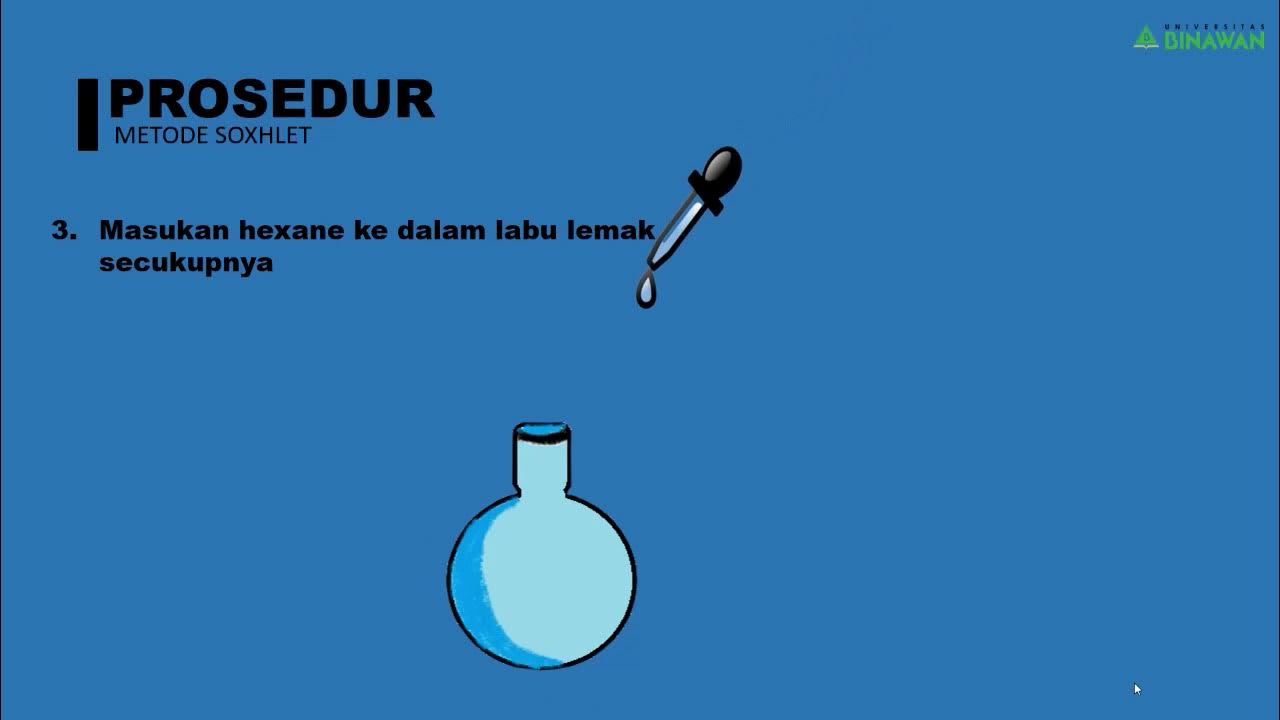 Analisis Kadar Lemak: Metode Soxhlet - YouTube
