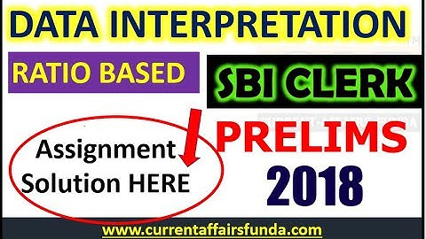 Ratio Based Data Interpretation for SBI Clerk Prelims (#DAY 17) Assignment Problem