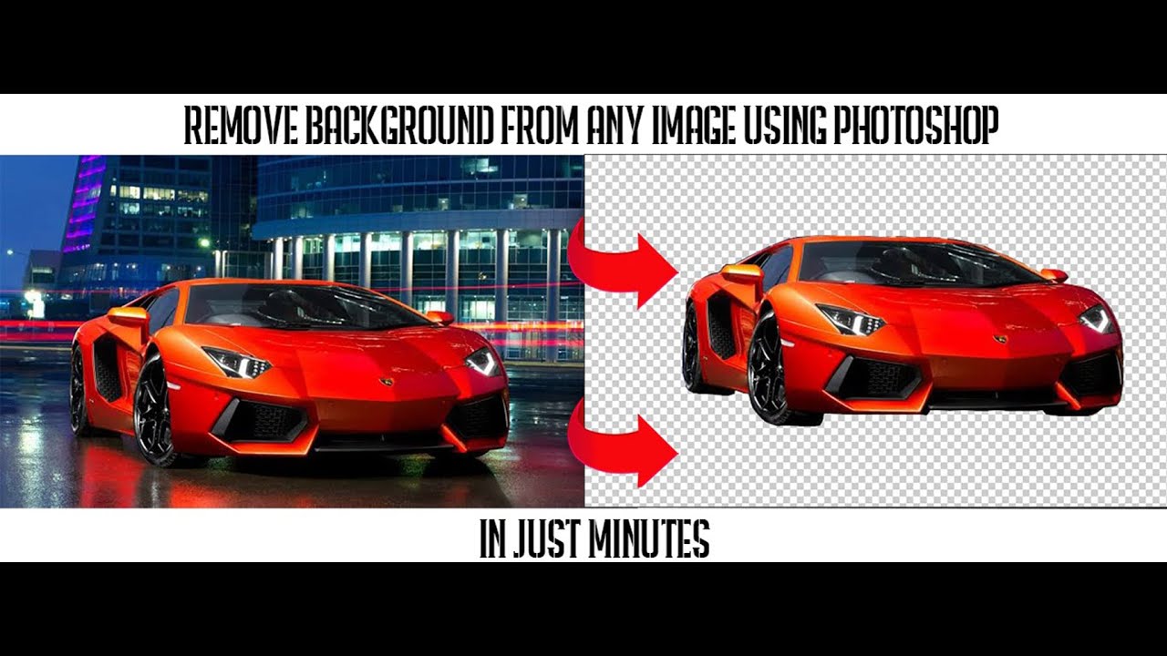 Remove Background from any image in Photoshop using pen tool